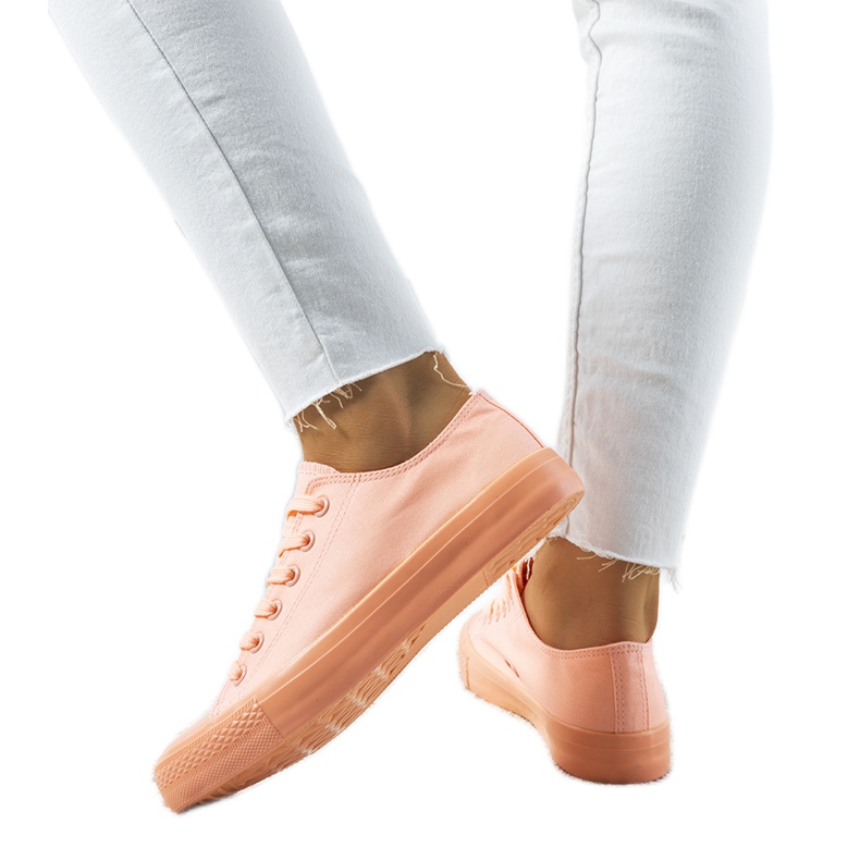 Pomarańczowe neonowe trampki Hart