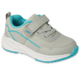 Befado obuwie dziecięce  516P112 niebieskie szare