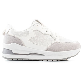 TRENDI Stylowe Sneakersy Na Platformie białe