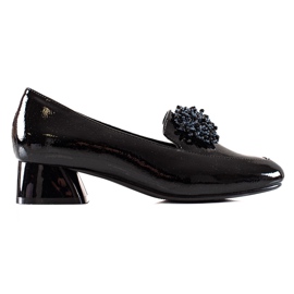 Półbuty Na Obcasie VINCEZA czarne