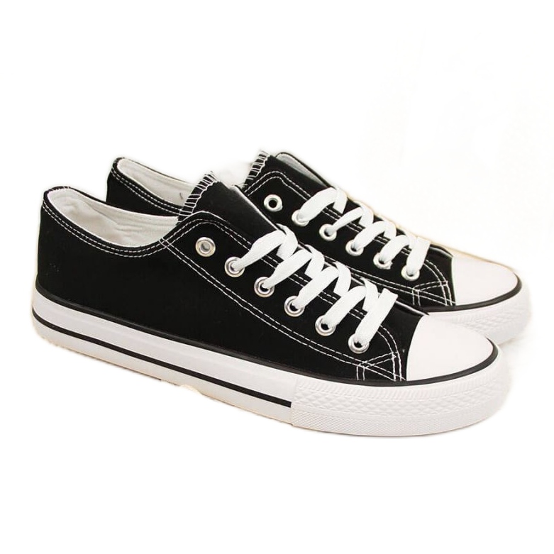 Trampki niskie tekstylne Atletico W ATC266A czarne