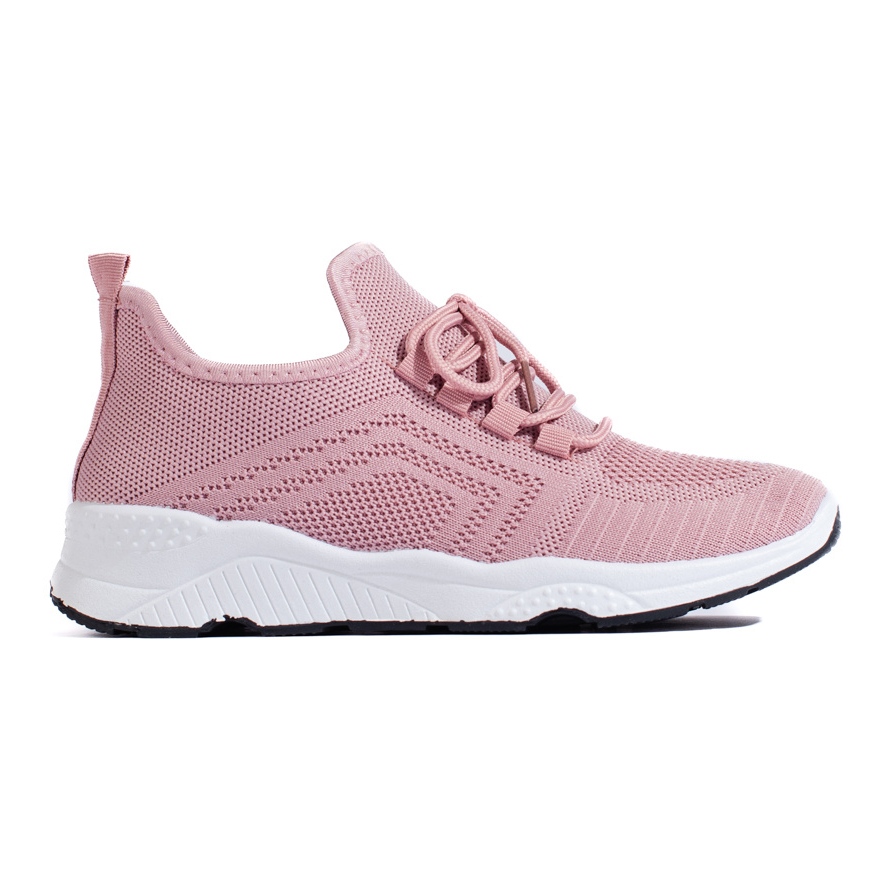 SUPER COOL Modne Tekstylne Sneakersy różowe