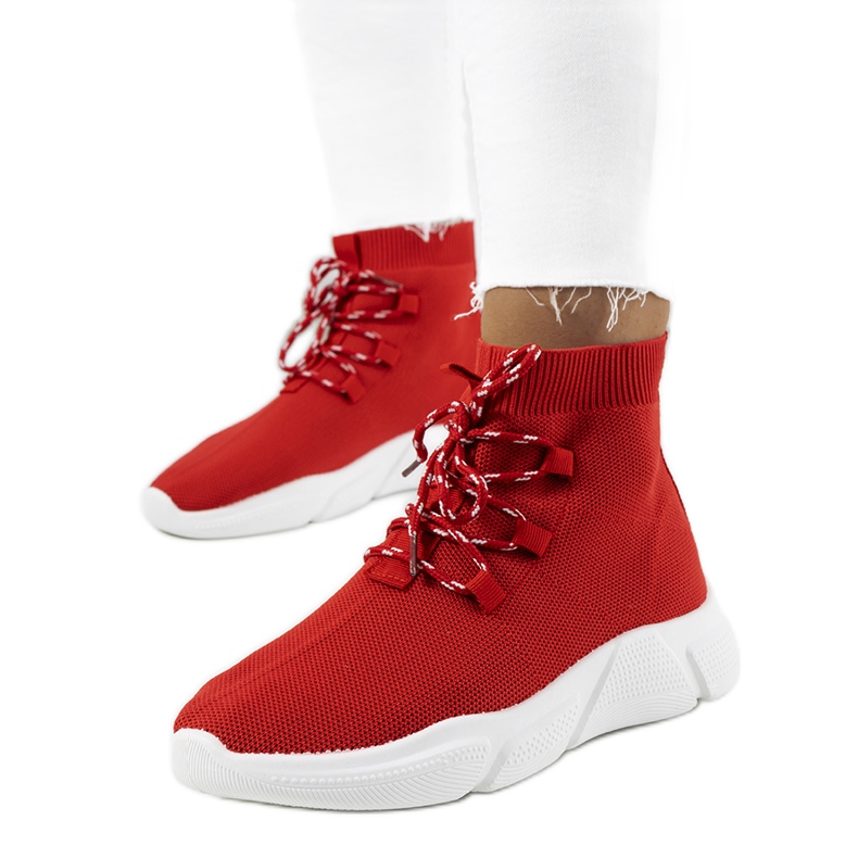 Czerwone obuwie sportowe Maryann