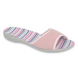 Befado obuwie damskie pu 300D044 różowe wielokolorowe