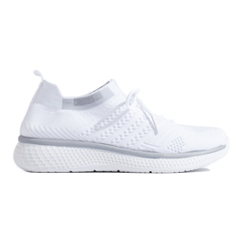 Sznurowane Buty Sportowe białe