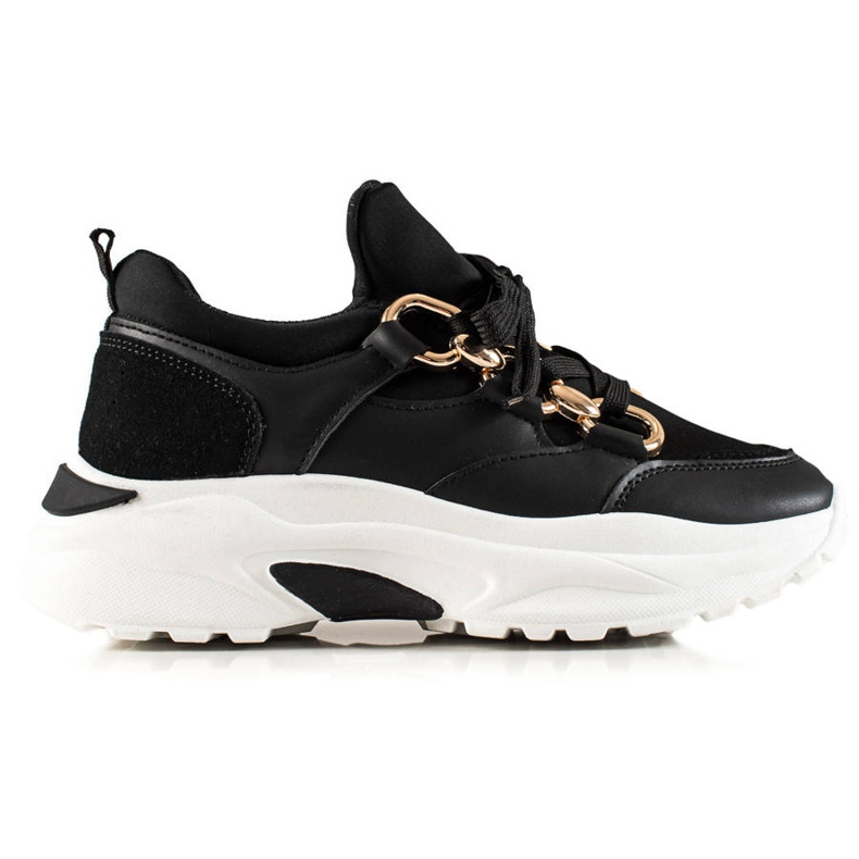 TRENDI Modne Sneakersy czarne