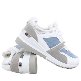 Buty sportowe na koturnie Adan Blue niebieskie wielokolorowe