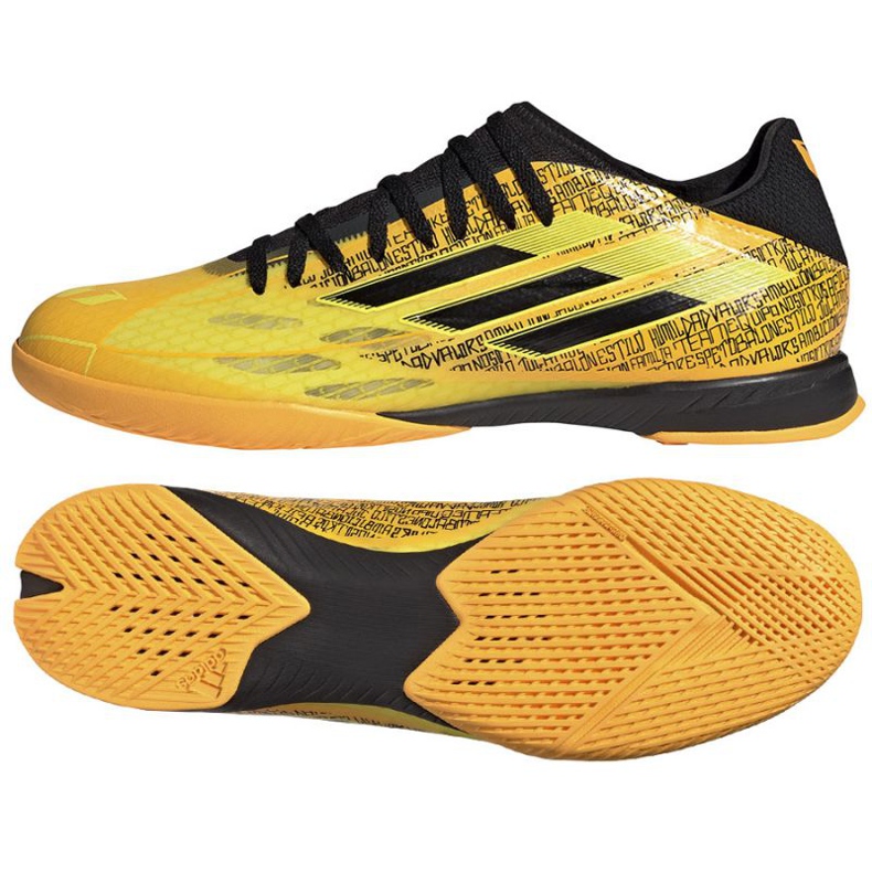 Buty adidas X Speedflow Messi.3 In M GW7421 żółte żółcie