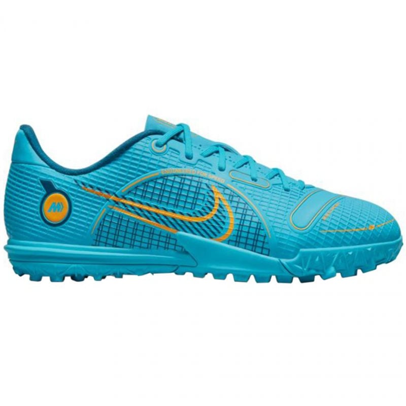 Buty piłkarskie Nike Mercurial Vapor 14 Academy Tf Jr DJ2863 484 niebieskie niebieskie
