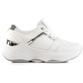 Diamantique Białe Sneakersy