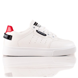 TRENDI Buty Sportowe Z Eko Skóry białe