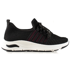 TRENDI Wsuwane Buty Sportowe czarne