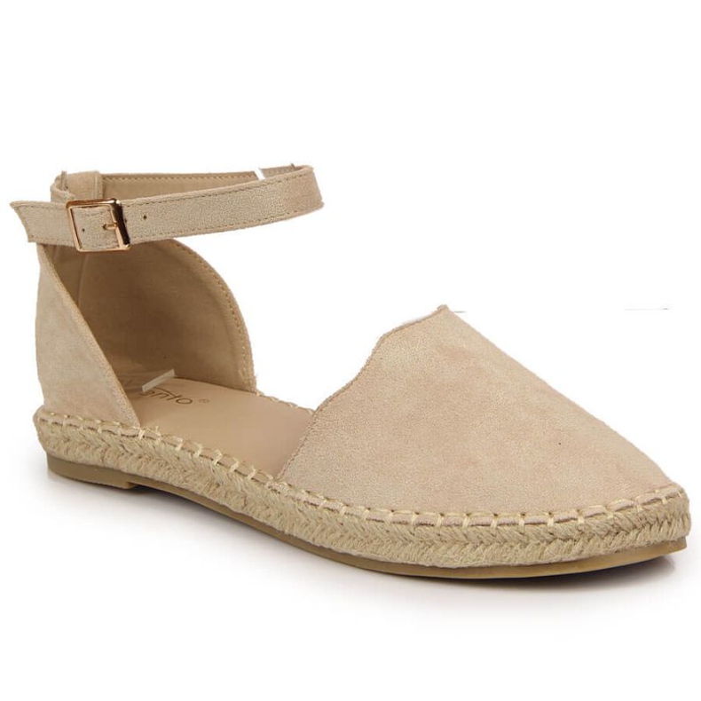 Espadryle eVento W EVE343B beżowe beżowy