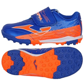 Buty Joma Super Copa Jr 2209 Tf Jr SCJS2204TFV niebieskie pomarańczowe niebieskie