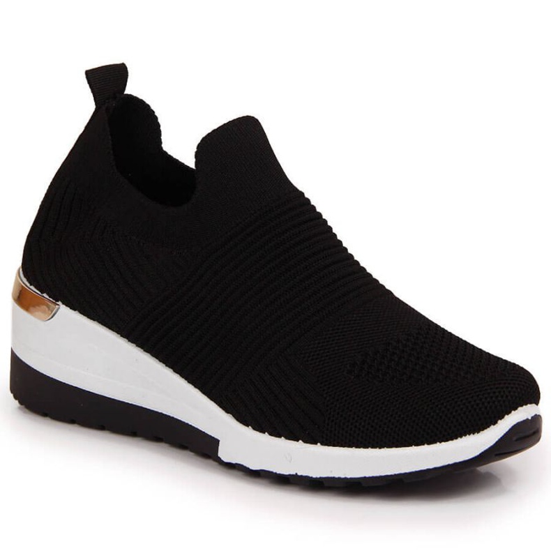 Sneakersy skarpety slip on McKeylor W JAN95B czarne