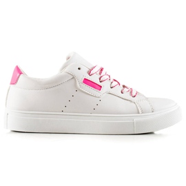 TRENDI Białe Buty Sportowe Z Eko Skóry