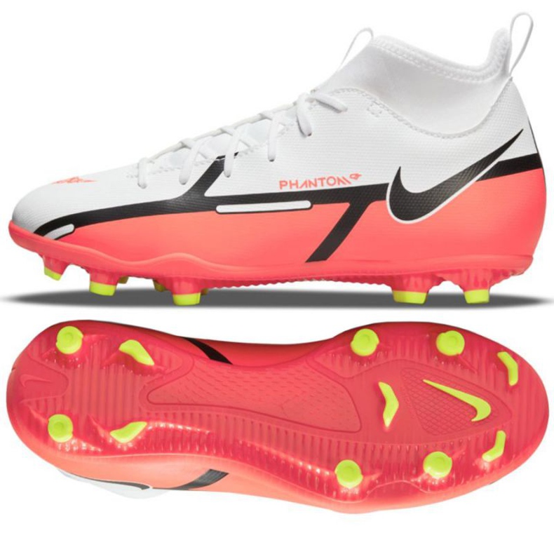 Buty piłkarskie Nike Phantom GT2 Club Dynamic Fit FG/MG Jr DC0822 167 białe