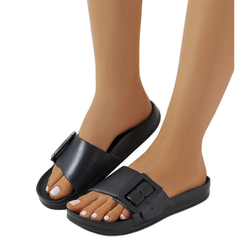 Czarne klapki Big Star FF274A389