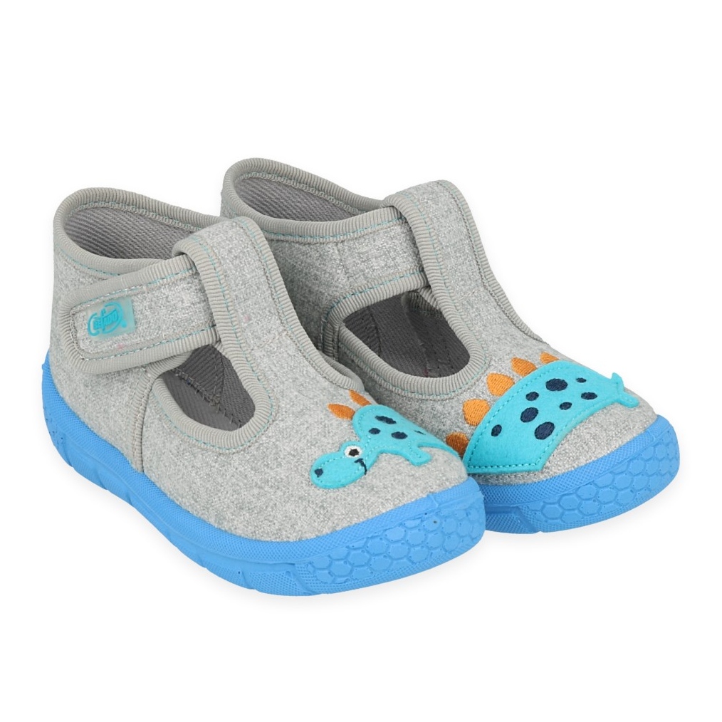 Befado  obuwie dziecięce 531P105 niebieskie szare