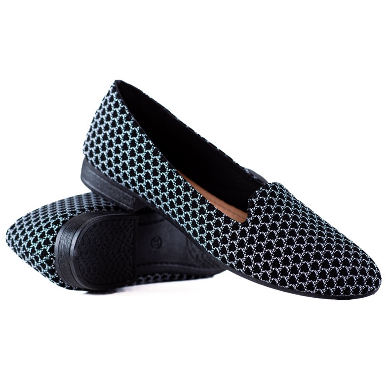 TRENDI Klasyczne Lordsy Ze Wzorem czarne