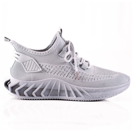 TRENDI Szare Tekstylne Sneakersy