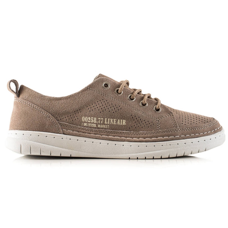 Evento Brązowe Trampki Ze Skóry