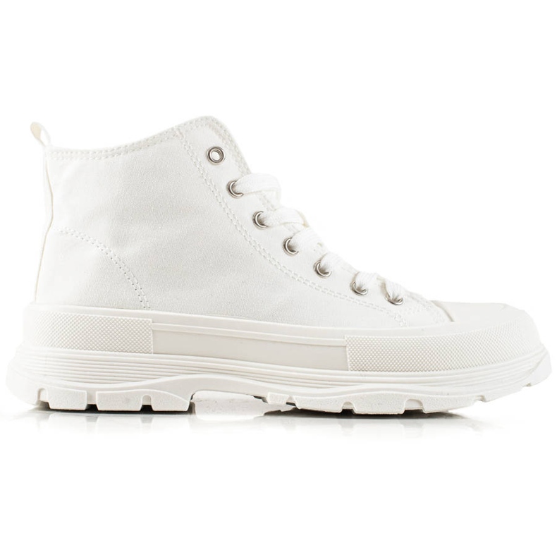 TRENDI Wygodne Trampki Na Platformie białe