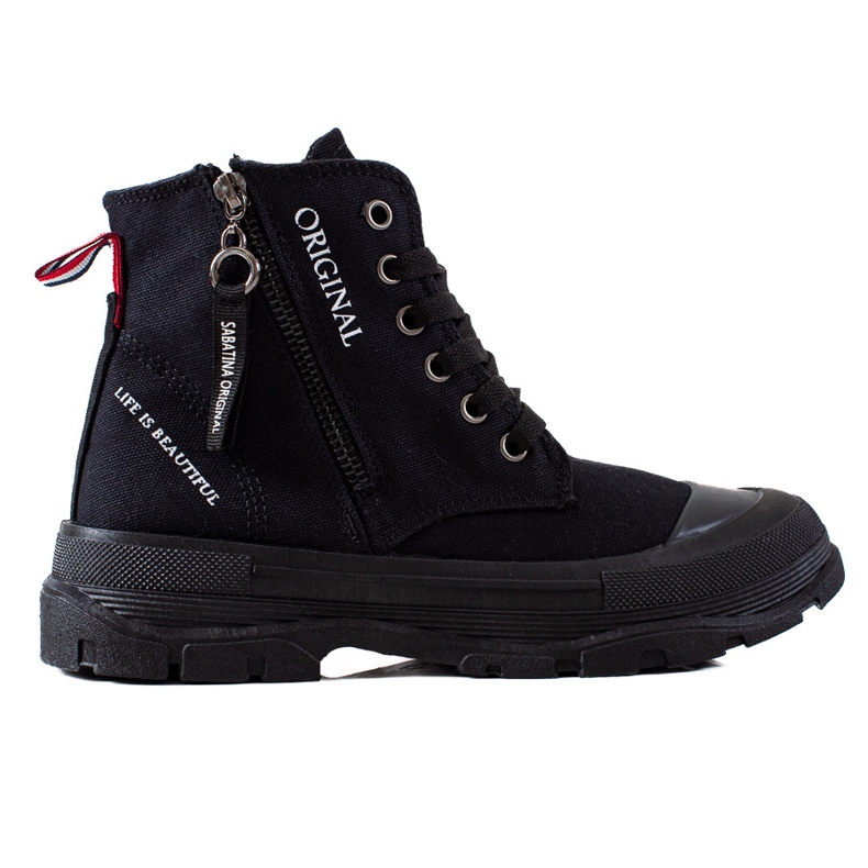 Sabatina Trampki Z Suwakiem czarne