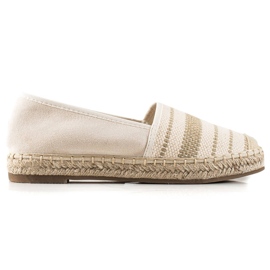 Anesia Paris Casualowe Espadryle beżowy