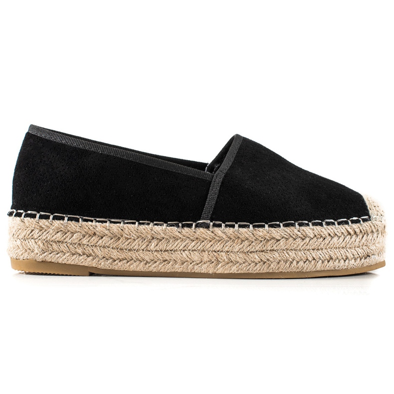 Bestelle Czarne Espadryle Na Platformie