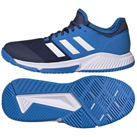 Buty halowe adidas Court Team Bounce M GW5063 niebieskie błękity i granat