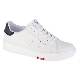 Buty Tommy Hilfiger Low Cut Lace-Up Sneaker W T3B4-32222-1355X336 białe