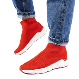 Czerwone wysokie sneakersy William