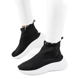Czarne wysokie sneakersy Jennifer