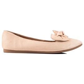 W. Potocki Baleriny z kokardką Potocki beżowy