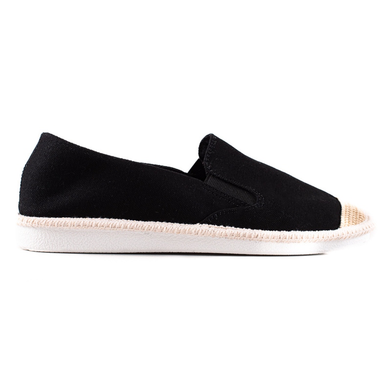 TRENDI Casualowe Czarne Espadryle