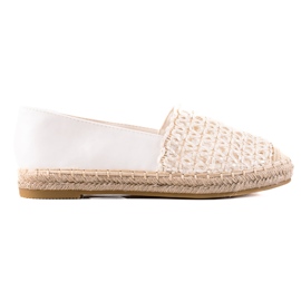 Lucky Shoes Plecione Espadryle beżowy