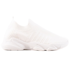 Sweet Shoes Wsuwane Sportowe Sneakersy białe