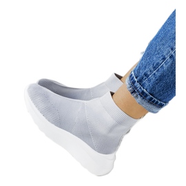 Szare wysokie sneakersy Jennifer