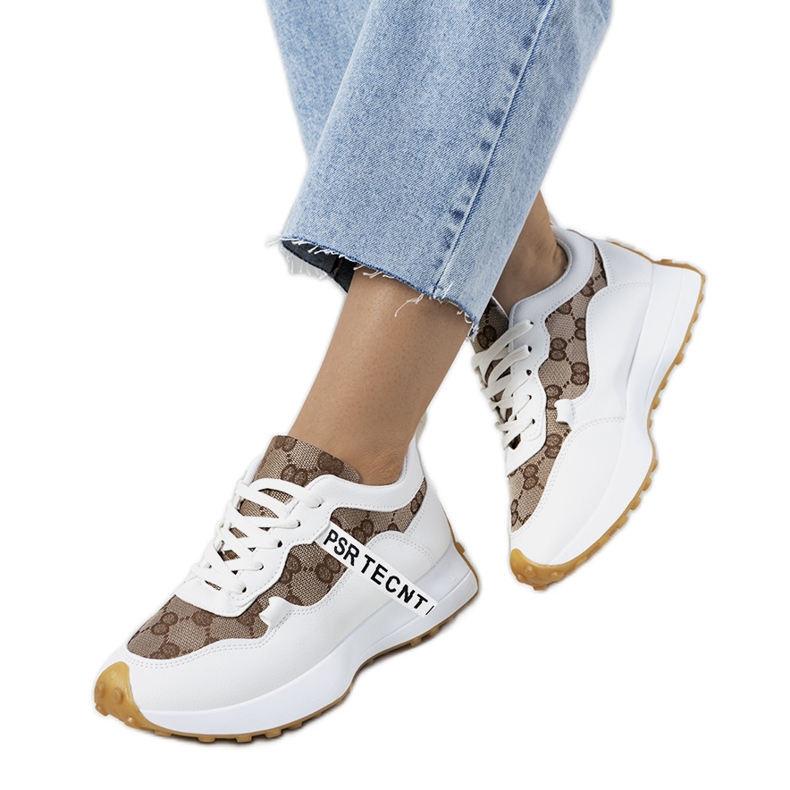 Białe sneakersy damskie Bommel