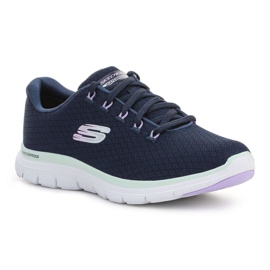 Buty Skechers Flex Appeal 4.0- Coated Fidelity W 149298-NVAQ niebieskie
