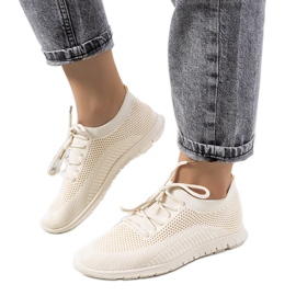 Beżowe sneakersy sportowe Bertens beżowy