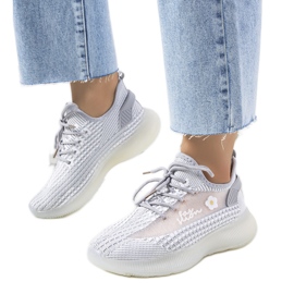 Szare sportowe sneakersy damskie Molema