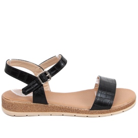 Sandałki damskie Mervat Black czarne