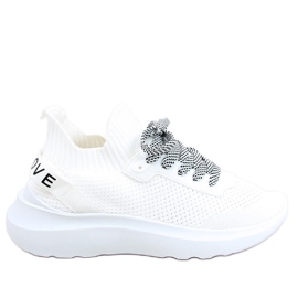 Buty sportowe skarpetkowe Otino White białe