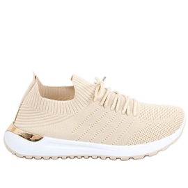 Buty sportowe skarpetkowe Bello Beige beżowy