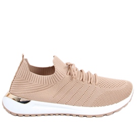Buty sportowe skarpetkowe Bello Khaki beżowy