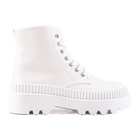 Melisa Modne Trampki Na Platformie białe