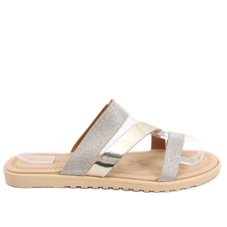 Klapki damskie Diarra Oro srebrny