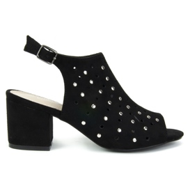 Sandały Filippo DS770/19 Bk Black czarne